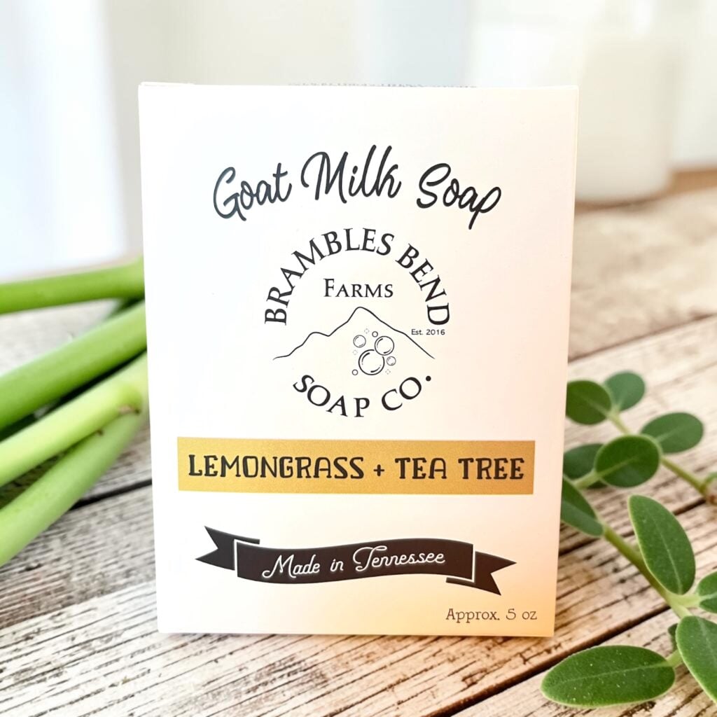 Lemongrass & Tea Tree Goat Milk Soap with essential oils