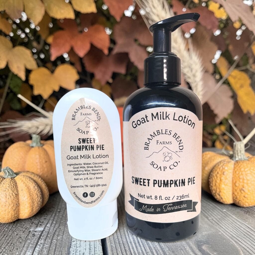 Sweet Pumpkin Pie Goat Milk Lotion 2oz and 8oz