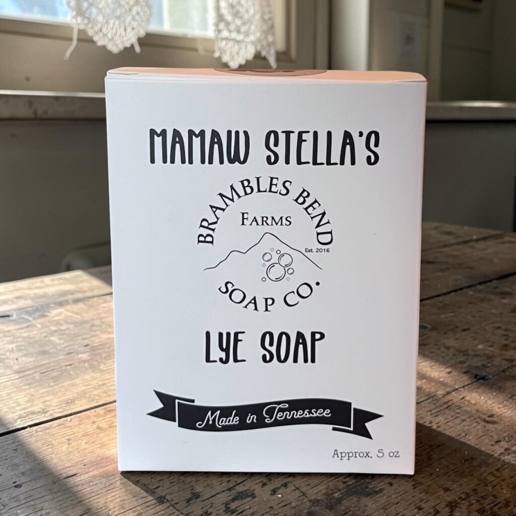 Mamaw Stella's Lye Soap handmade in Tennessee
