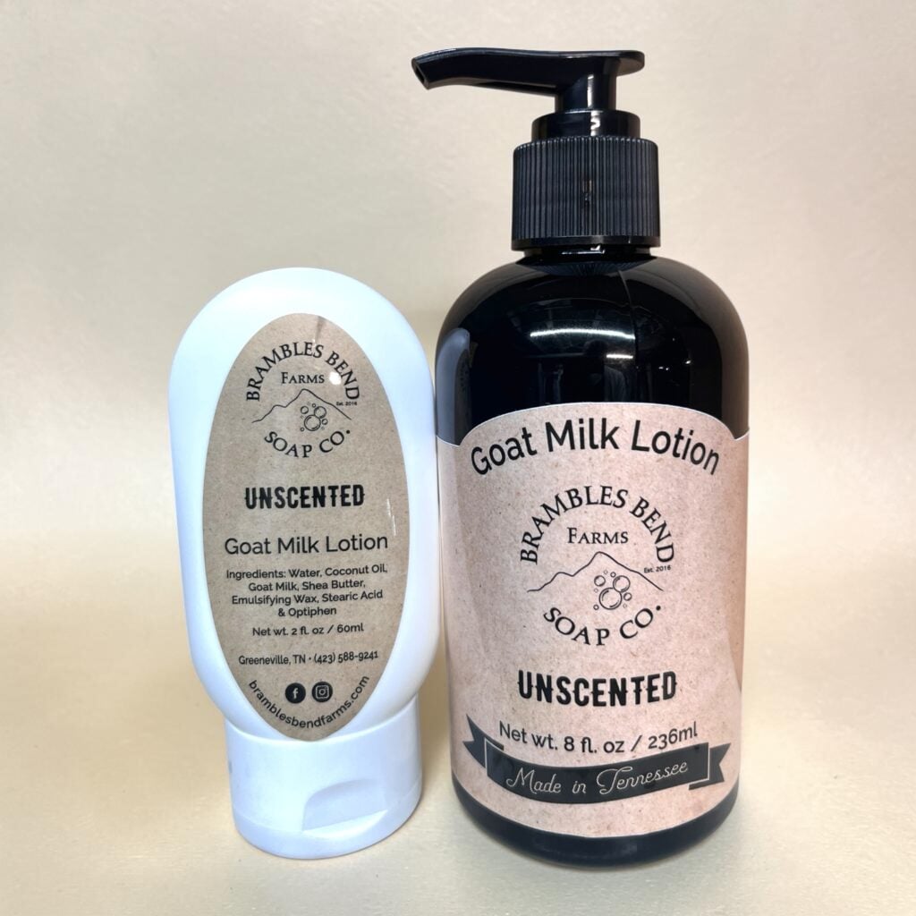 Unscented Goat Milk Lotion 2oz and 8oz